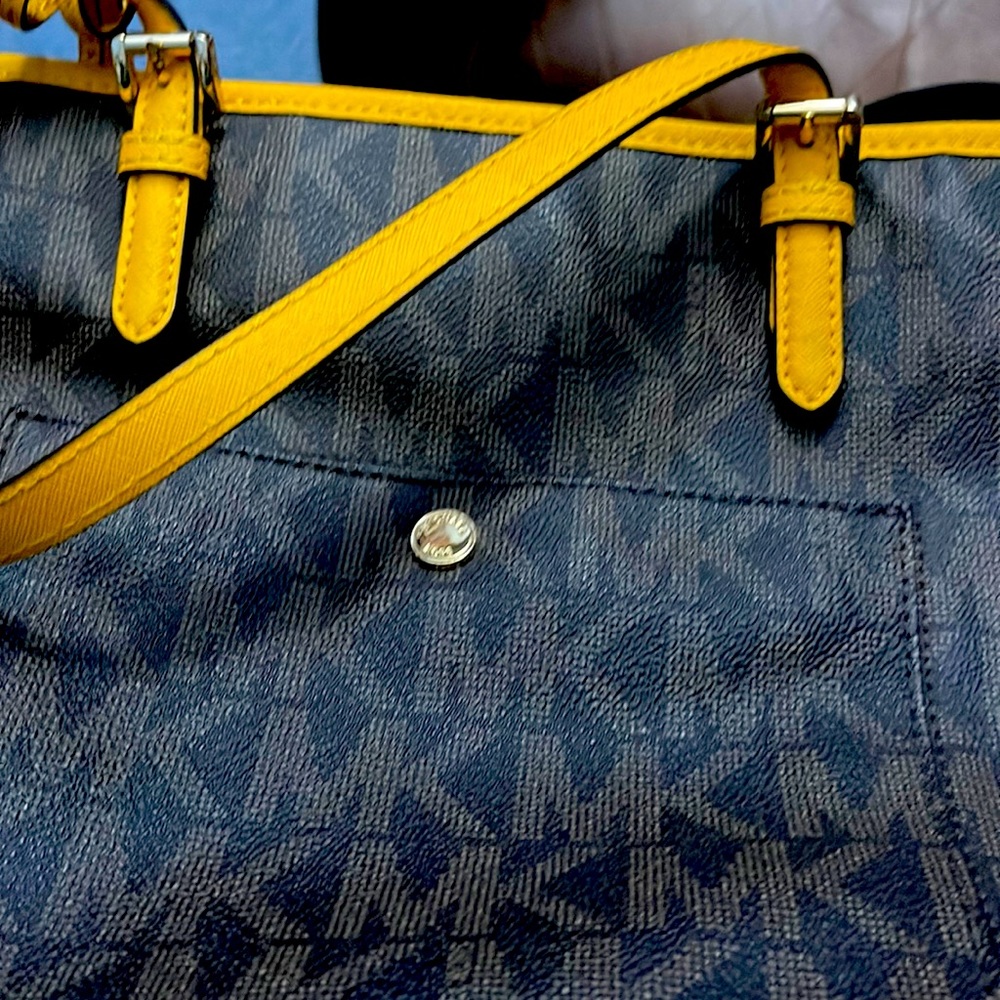 Michael Kors Brown and Yellow Purse